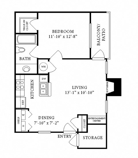 a floor plan of a house with an open floor plan